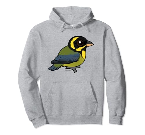 Cute Cartoon Gold-ringed Tanager Birdorable Bird Species Pullover Hoodie