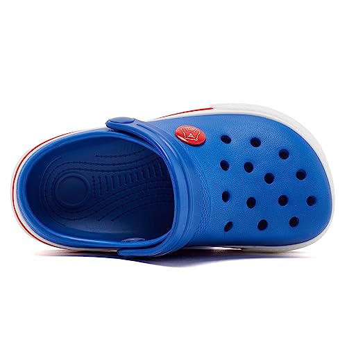Girls And Boys Classic Clogs Garden Slip On Water Shoes(Sapphire 8 Toddler) #TOP3