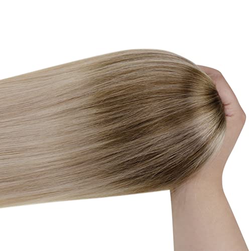 Keratin Tip Hair Extensions Balayage U Tip Human Hair Extensions Light Brown To Ash Blonde Mix Platinum Blonde Pre Bonded Hair Extensions Real Human Hair Hot Fusion 20 Inch 50G 50S #TOP2