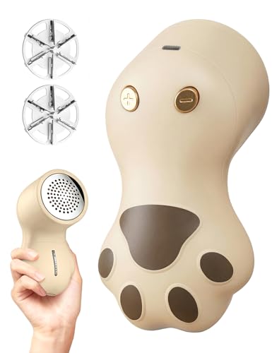 Cute Cat Paw Fabric Shaver, 3-Speed Lint Remover for