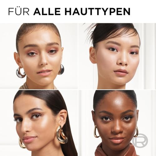 L'Oréal Paris Lumi Glotion, Multi-Use Flüssiger Highlighter für Gesicht und Körper, Natural Glow Make Up, mit feuchtigkeitsspendender Hautpflege [Glycerin & Sheabutter], Farbe 902 Light Glow, 1x40ml