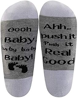 Funny Maternity Labor Socks Gift Baby Push It Real Good Socks Maternity Socks for Expectant Mom