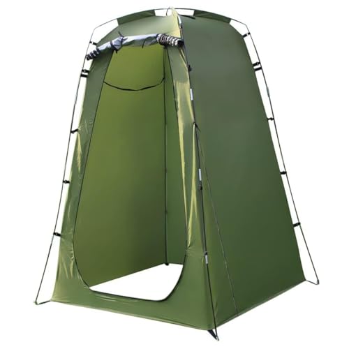 Tienda de campaña Plegable, 190T, con Ventana y Puerta, 120 x 120 x 190 cm, Suministros de Camping con Cuerda Cortavientos y piqueta, Resistente al Agua al Sol, para Exteriores, Estilo 2