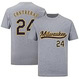 William Contreras Shirt T-Shirt Jersey Baseball No Brand/Logos 100% Cotton for Blue Mens/Womens/Kids