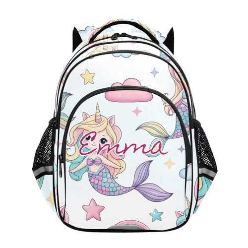 Sac à dos licorne sirène adorable et résistant de 17 pouces pour élèves