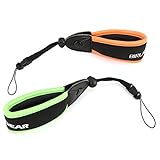 Waterproof Camera Float, BIRUGEAR 2 Pack Foam Floating Wrist Strap for Underwater / Waterproof Cameras - Green and Orange