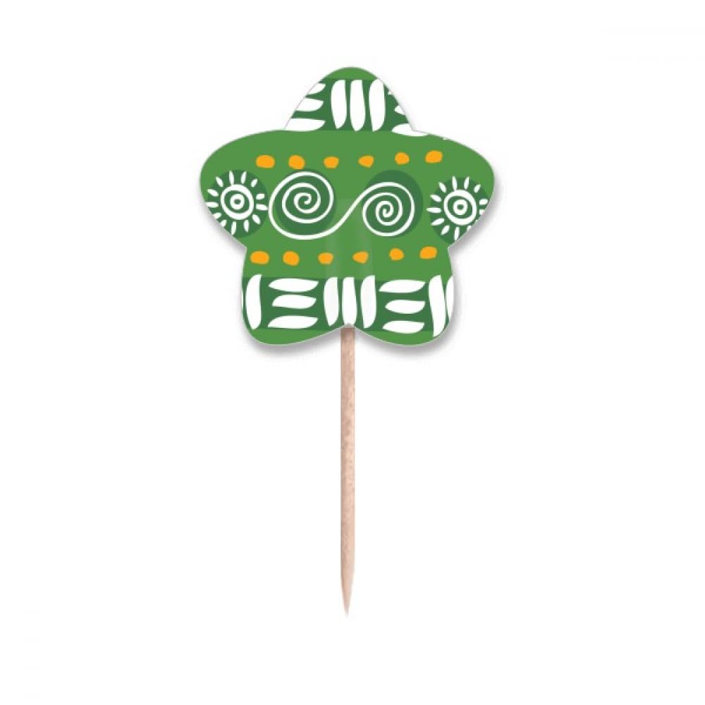 Cure-dents Mexique anciens totems pour habiller facilement vos cupcakes