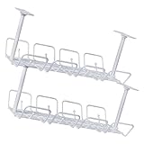Rangement des câbles sous bureau : conception simple et structure robuste, pratique et commode, à organiser les câbles et les fils, plateau de gestion des câbles sous bureau