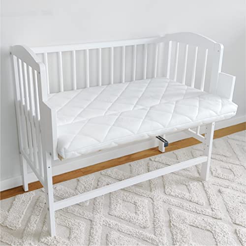 Kids Collective Babybett Beistellbett 90x40 cm mit Matratze, umbaubar zu 90x55 cm, 9 mal verstellbare Liegehöhe, auch als Babywippe nutzbar, Kiefer-Vollholz in weiß Kids Collective Babybett Beistellbett 90x40 cm mit Matratze, umbaubar zu 90x55 cm, 9 mal verstellbare Liegehöhe, auch als Babywippe nutzbar, Kiefer-Vollholz in weiß