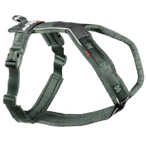 Non-stop dogwear Line Harness 5.0 |217| Führ und Alltagsgeschirr, Farbe:Grün, Größe:G 5