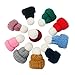Mini bonnets tricotés Mini bonnet de Noël en tricot chapeau de poupée noël pour bricolage artisanat art décoration de bouteille de vin décoration d'arbre de Noël accessoires de poupée 10 PSC
