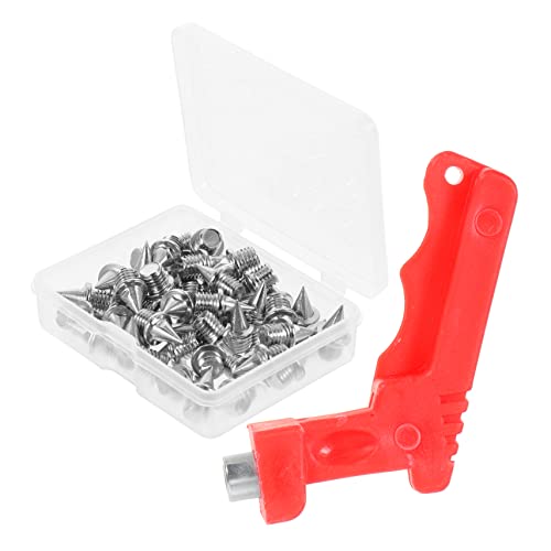 BESPORTBLE 52pcs Boys and Girls Track Spikes Set Replacement Spikes for Shoes Steel and Plastic Material Easy to Use