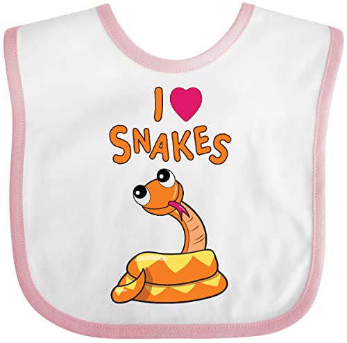 inktastic I Love Snakes Baby Bib