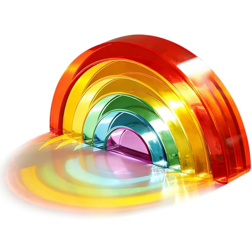 Acrilico di alta qualità: realizzato in acrilico trasparente e resistente con bordi lisci e lucidati. I colori vivaci brillano alla luce e rendono queste pietre acriliche così speciali