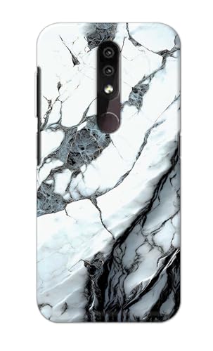 Image of Printed Hard Back Cover for Nokia 4.2 Back Cover (Marble Design -K1) -190724(DP)
