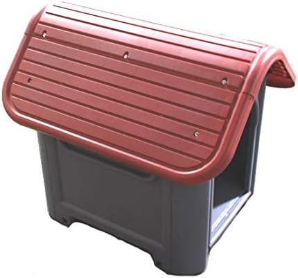DollarItemDirect Plastic Dog House - Red 29.13 x 22.44 x 25.98 Inch