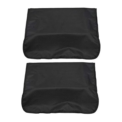 Almencla 2pcs Plastic Cover for Back of Chair in Hairdressing Hair Salons Black Cover