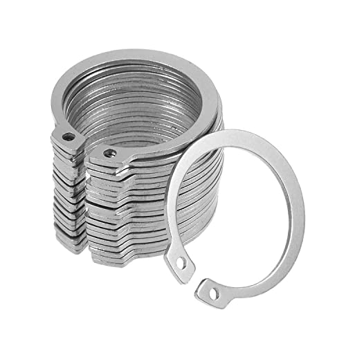 Othim 50 Pcs 304 Stainless Steel External Circlips C-Clip Retaining Snap Rings Suitable for Fix Bearings and Electrical Appliances,13mm