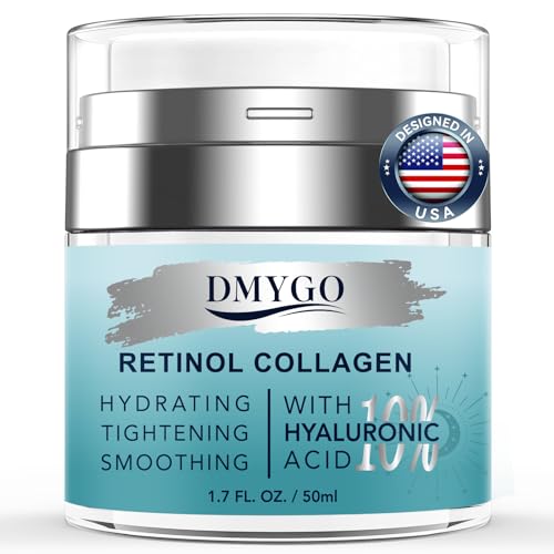 Face Moisturizer Retinol Cream with Collagen, Instant Face Tighting Cream, Neck Cream for Tightening and Firming, Anti Aging Face Cream for Women and Men, 50ml