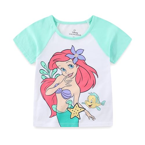 Image of Disney Princess Frozen Minnie Mouse Girls Short Sleeve T-Shirt and French Terry Shorts Set for Toddlers to Big Kids
