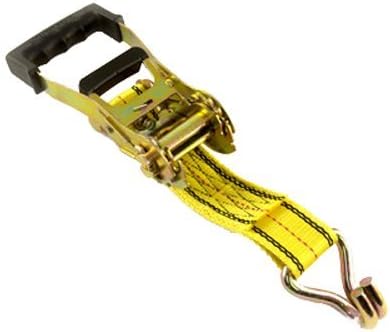 ProGrip Zinc Heavy Duty Double J Hooks 27 ft. Ratchet Tie Down