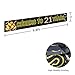 Large Cheers to 21 Years Birthday Banner, Black Gold Happy 21st Birthday Party Sign Decorations(9.8feet X 1.6feet)