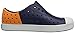 Native Jefferson Block Child Slip On Sneaker (Toddler/Little Kid), Regatta Blue/Shell White/Begonia Orange Block, 5 M US Toddler