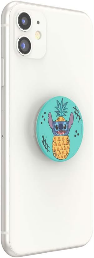 ​​​​PopSockets Phone Grip with Expanding Kickstand, Adhesive Grip, Disney, Cute PopSockets - Stitch Pineapple