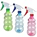 Produktbild Diompirux 3 Stücke 500ml Farbe transparent Sprühflasche mit Verstellbare Sprühkopf,Pflanzen Wasserspritze Blumensprüher Sprühflaschen für Hausreinigung,Friseur,Pflanzen,Blumen(Rosa/Grün/Blau)