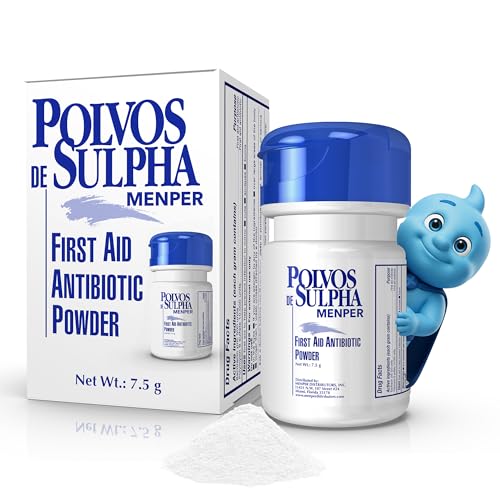 Polvos de Sulpha First Aid Antibiotic Powder 7.5 mg
