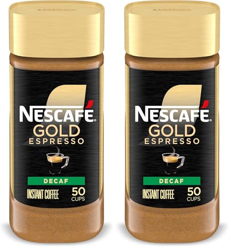 Image of NESCAFE Gold Decaf Espresso Instant Coffee,3.17 oz,(Pack of 2)