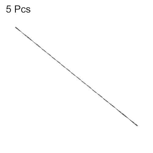 Miniatura 3 de 5 hojas de sierra de desplazamiento de 0.039 in de ancho, acero de alto carbono, aserrado curvado con dientes en espiral para corte de plástico de