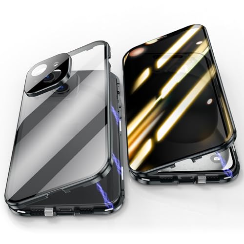 Coque Magnétique iPhone 15 Plus Anti Peeping pour les Transports