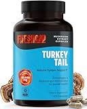 FreshCap Mushrooms Turkey Tail Mushroom Supplement 10,000mg – Organic, Turkey Tail Extract for Immune Support Supplement, Mushroom Supplement Capsules, Ayurveda Immunity Supplement (120 Capsules)