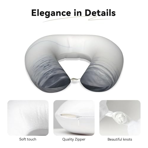 Almohada espuma viscoelástica U-Neck tamaño único negro miniatura 4