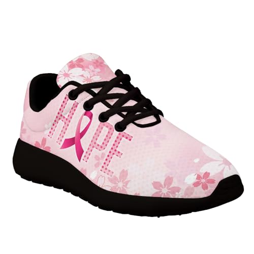 Breast Cancer Awareness Shoes for Women Men Trail Running Casual Fashion Sneakers Slip-on Tennis Shoes3
