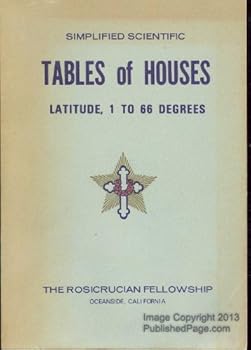 Simplified Scientific Tables of Houses: Latitudes 1 to 66 Degrees: North and South