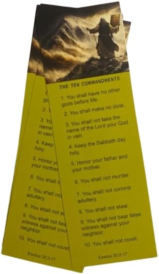 Miniatura 2 de (25 unidades) Marcadores religiosos de los Diez Mandamientos - Moisés en el Monte Sinaí