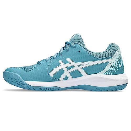 TÊNIS ASICS GEL DEDICATE 8 (ALL COURT) FEMININO AZUL GRIS E BRANCO MODELO 2023 (br_footwear_size_sys