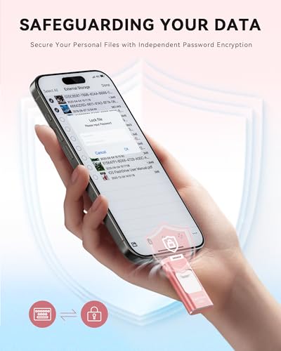 Image of Apple MFi Certified 512GB Flash Drive for iPhone Thumb Drive Photo Stick, USB Memory Stick iPhone Flash Drive for Photos Videos, High Speed Jump Drive Compatible for iPhone /iPad /Android /PC (Pink)