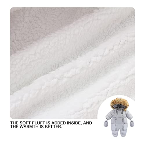 Image of Baby Girl Winter Snowsuit Toddler Jacket Clothes For Boy Infant Jumpsuit Hoodied