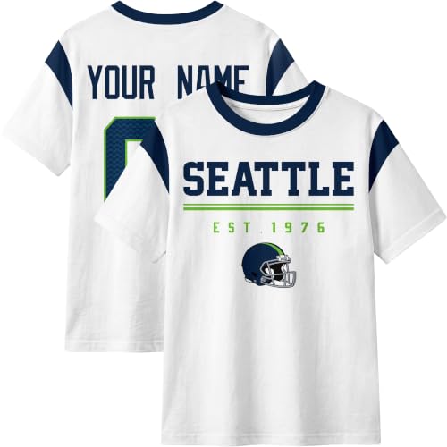 Image of T-Shirt Custom Crewneck Short Sleeve for Men Gifts | Custom T-Shirt Personalized Name and Number