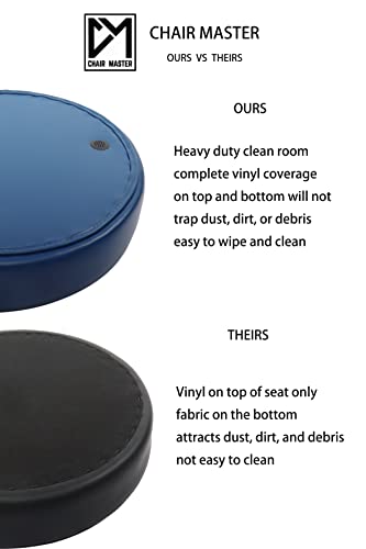 Chair Master Adjustable Chair For Exam Rooms, Labs, Doctor And Dentist Offices. Easy To Clean! 19"-27" Seat Height No Footring (Medium Desk Height, Blue) #TOP4