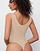 Avidlove Women Bodysuits Sexy Sleeveless Plunge Body Suit Thong Seamless Tank Body Suits Backless (Light Nude, L)