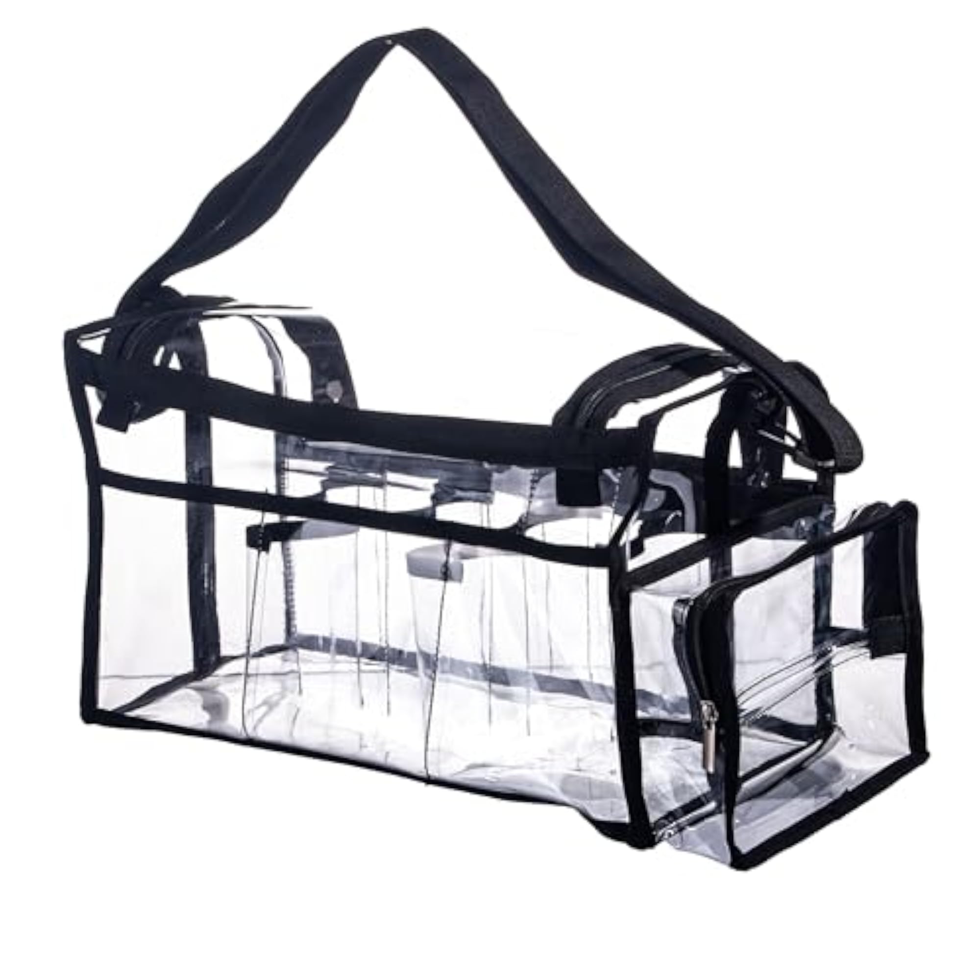Large Professional Free Standing Clear PVC Makeup Artist Bag