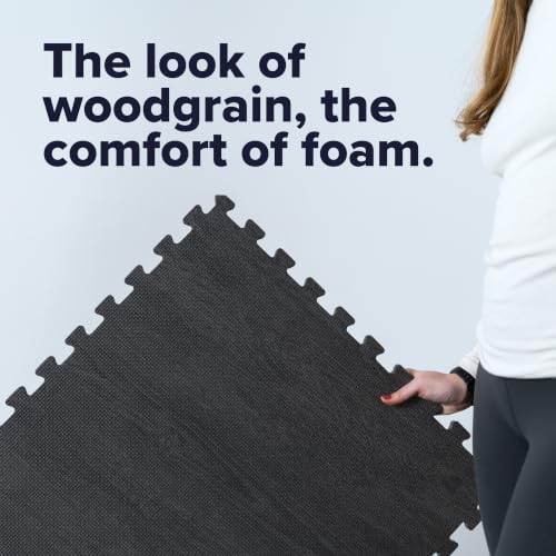 We Sell Mats Wood Grain Foam Floor Tiles, White Oak #TOP8