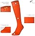 Mysocks Knee High Orange Socks for Women Men Cosplay Costume Combed Cotton Seamless Toe Tall Long Socks Orange,8-11