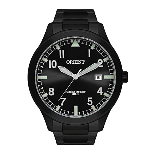 Relogio Orient Mpss1020 P2px Masculino Aco Mostrador Preto Ponteiros Verde C Calendario