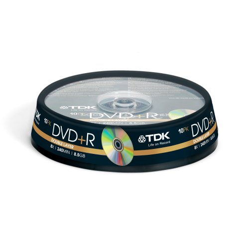TDK Dvd+r 8.5GB - Confezione da 10