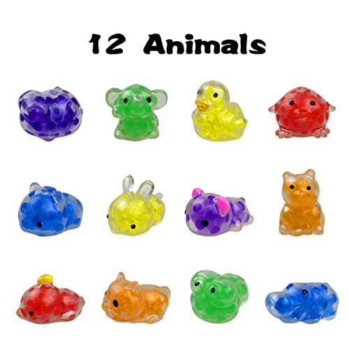 Jofan 36 Pcs Kawaii Sensory Stress Balls With Water Beads Animals Squishies Squishy Toys Stress Relief Squeeze Balls For Kids Boys Girls Party Favors Birthday Gifts #TOP1